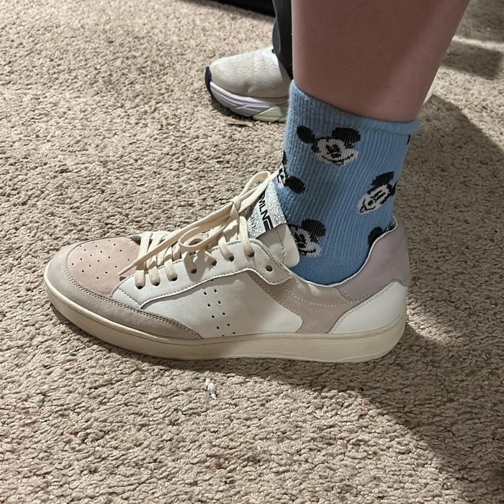Women's White and Cream Sneakers - Picture 3 of 11